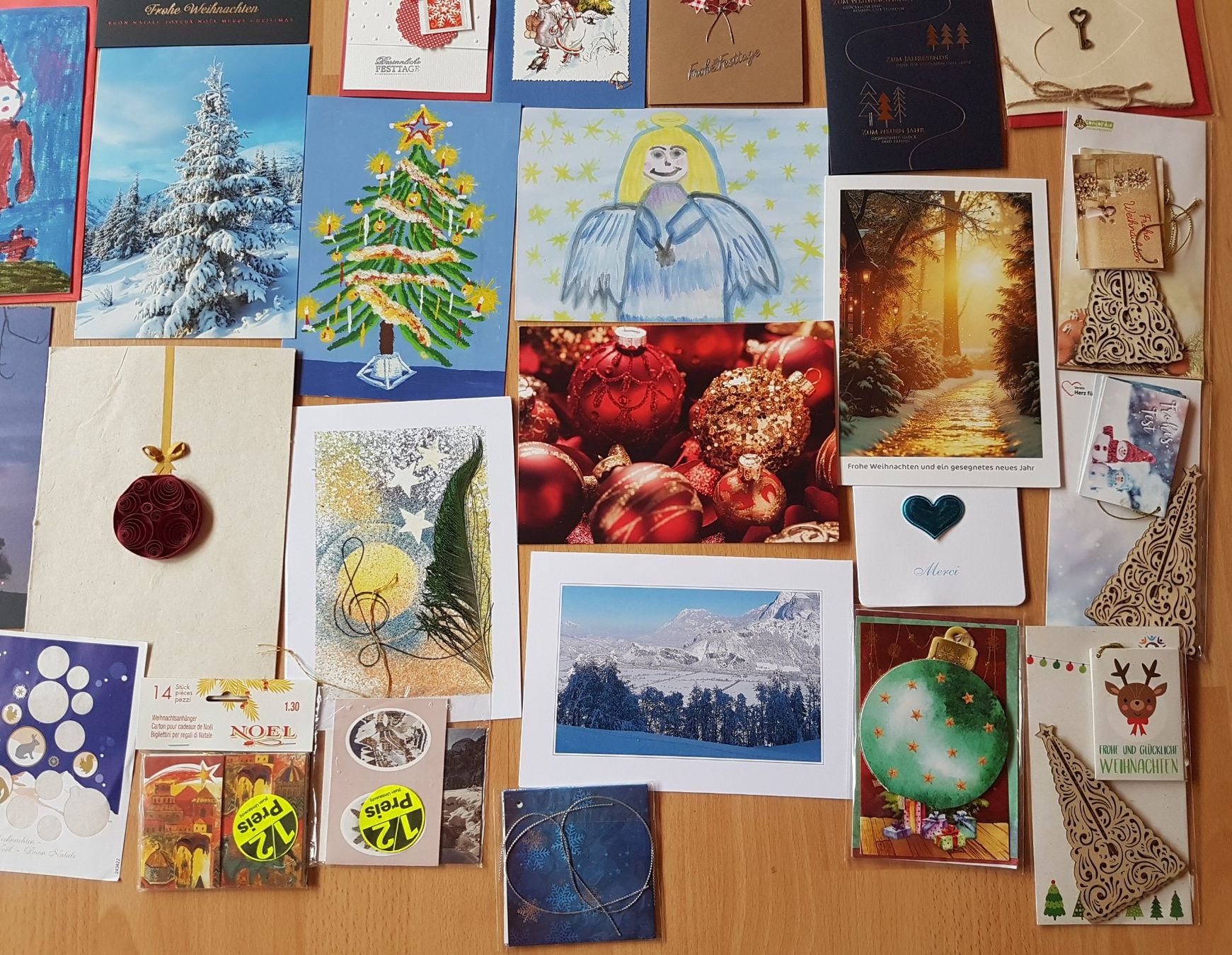Karten: WEIHNACHTSKARTEN / PAKETANHÄNGER/ AUFKLEBER – Neu und originalverpackt aus Sax von prinzenrollen 5