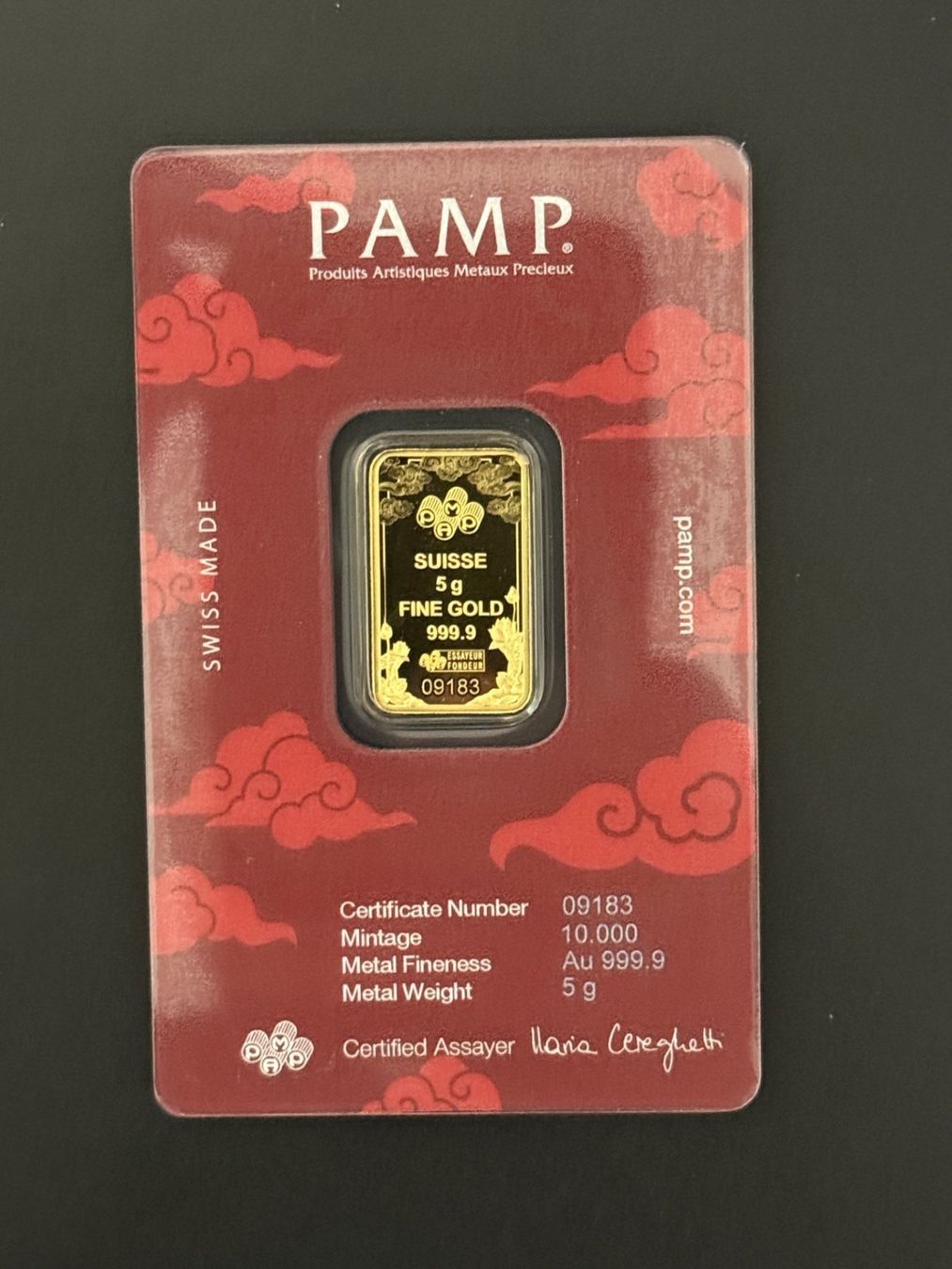 Pamp Metalli preziosi: Goldbarren 5 g Pamp Swiss Made – Nuovo e nell'imballaggio originale da Untersiggenthal venduto da byiggy 1