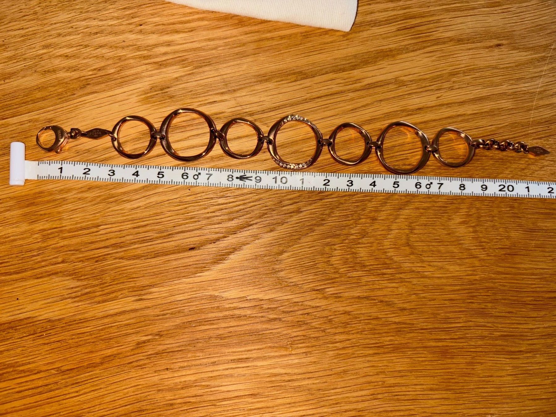 Fossil Bracciali & Braccialetti: Fossil Armband in Roségold mit Ringelementen – Usato da Zürich venduto da lalindamilena 1
