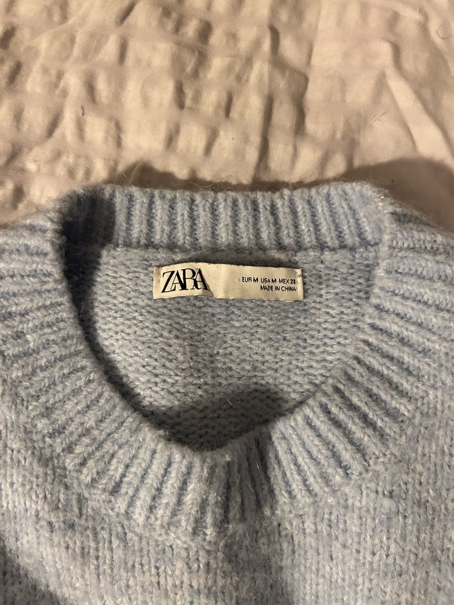 Zara Pullover & Sweatshirts: Zara Strickpullover Hellblau, Grösse M, Top Zustand! – Gebraucht aus Bern von mirio.ic 1