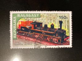 Madagaskar 1973 alte Lokomotive 150 F gestempelt