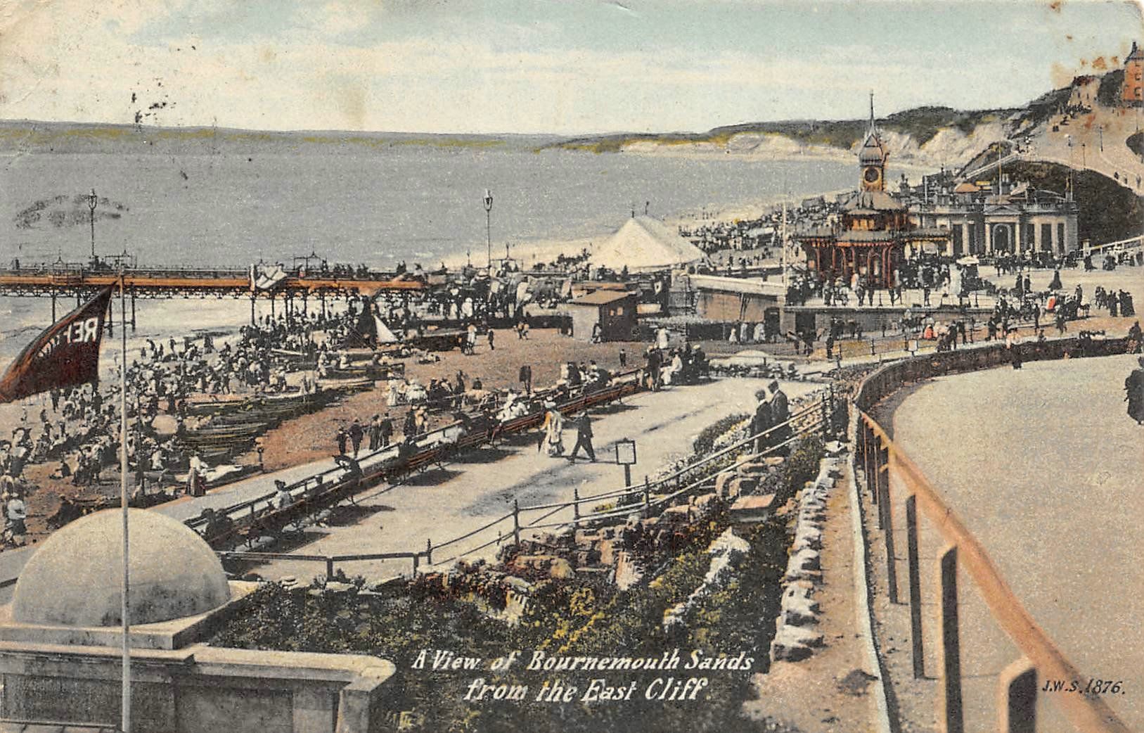 Ansichtskarten: Bournemouth Sands, East Cliff – Gebraucht aus Ottikon b.Kemptth. von Neptun1974