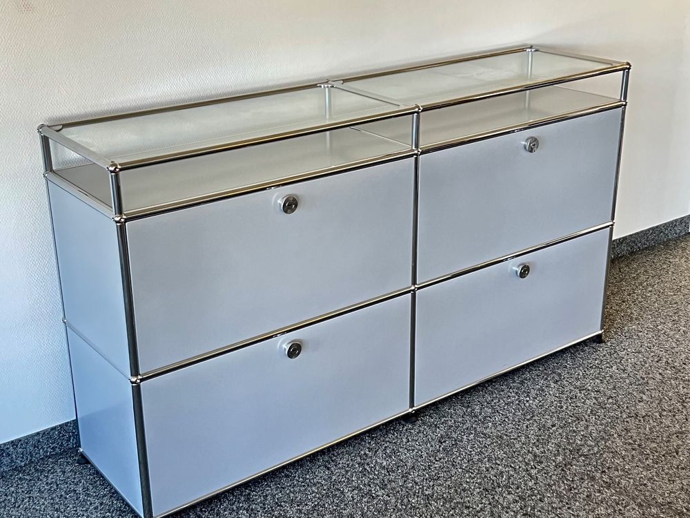 USM Haller Sideboard Mattsilber In Top Zustand | Kaufen Auf Ricardo