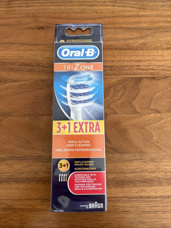 Oral-B TriZone Ersatzbürstenköpfe Vorteilspack (4er-Pack) • EUR 18,99