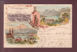 Gruss vom VIERWALDSTÄTTERSEE Hoffmann's Stärkefabriken 1899