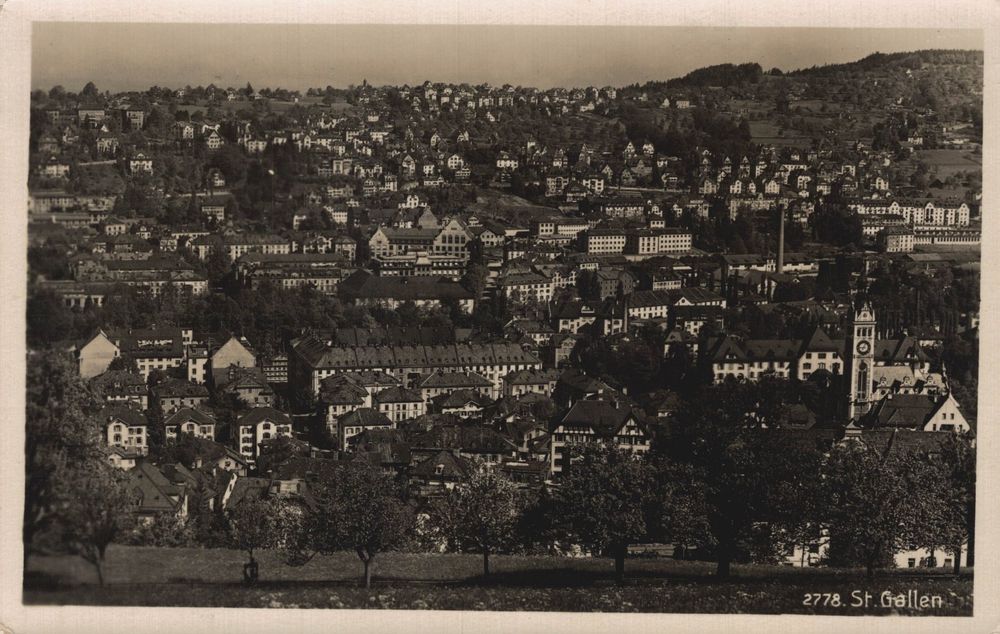 St. Gallen, Stadtansicht mit Kirche Neudorf | Kaufen auf Ricardo
