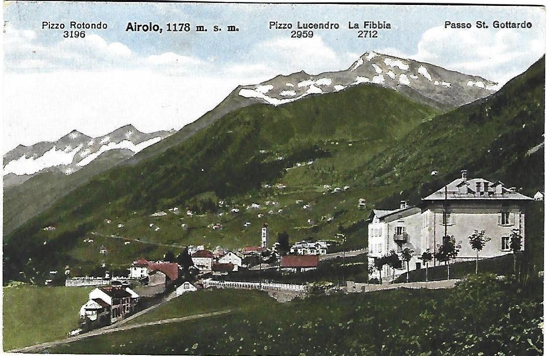Cartoline postali: Airolo Dorfansicht – Usato da Wetzikon ZH venduto da Brulu100