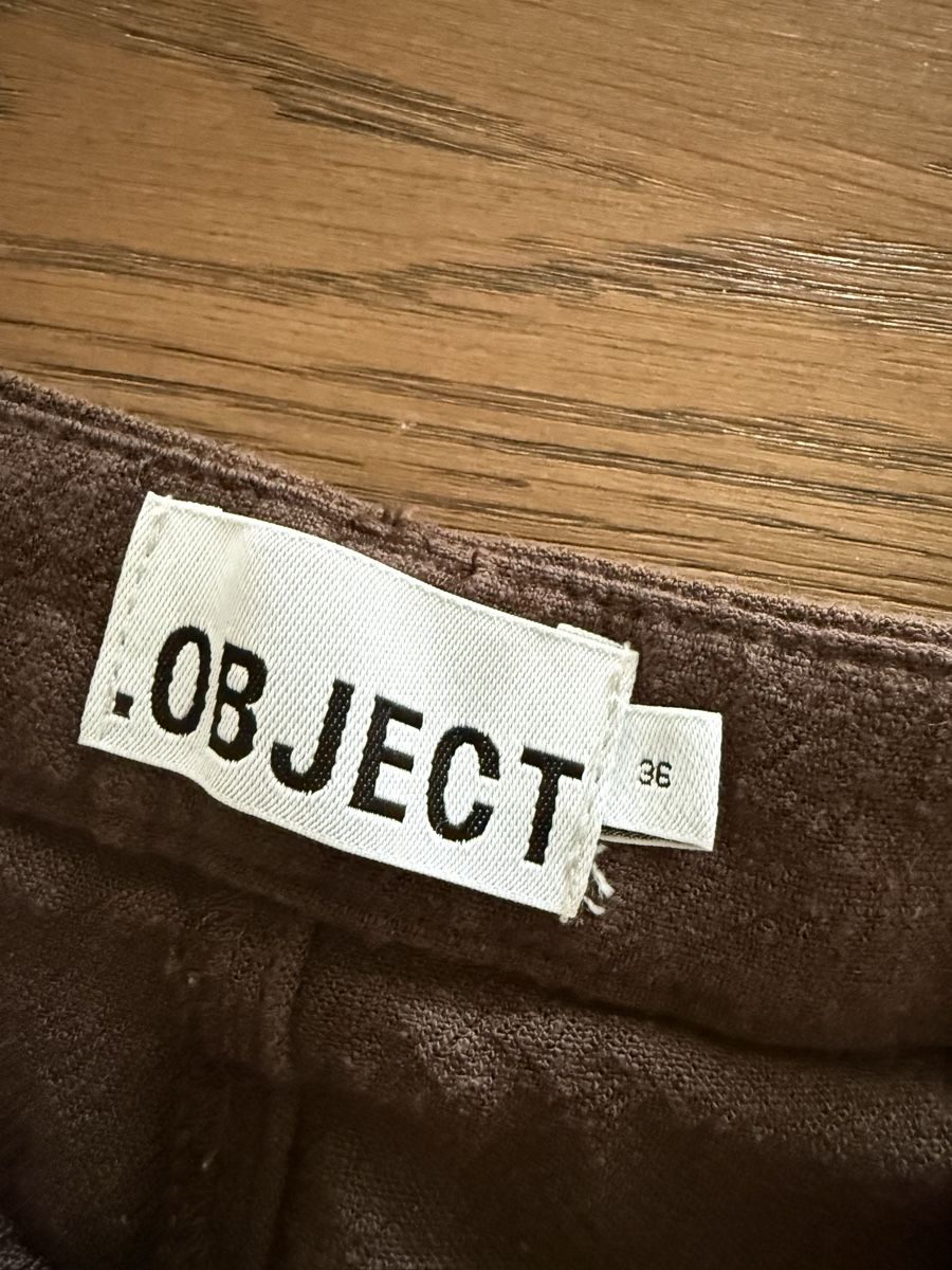 Pantaloni: OBJECT Damen Shorts Grösse 36 Braun Leinen – Nuovo (secondo la descrizione) da Uster venduto da Marciii