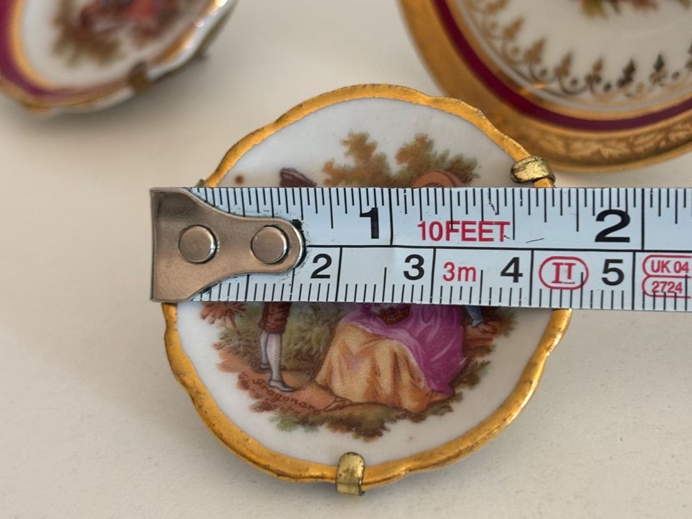 Lot de 5 assiettes miniatures en porcelaine de Limoges (Gebraucht) in ...