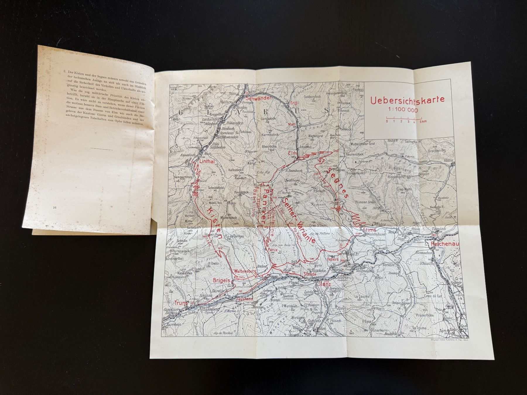Libri: Zur Frage einer Strassenverbindung Glarus-Graubünden – Usato da Erstfeld venduto da Uhu1980 6