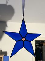 Tiffany Weihnachtsstern mit 5 Zacken blau