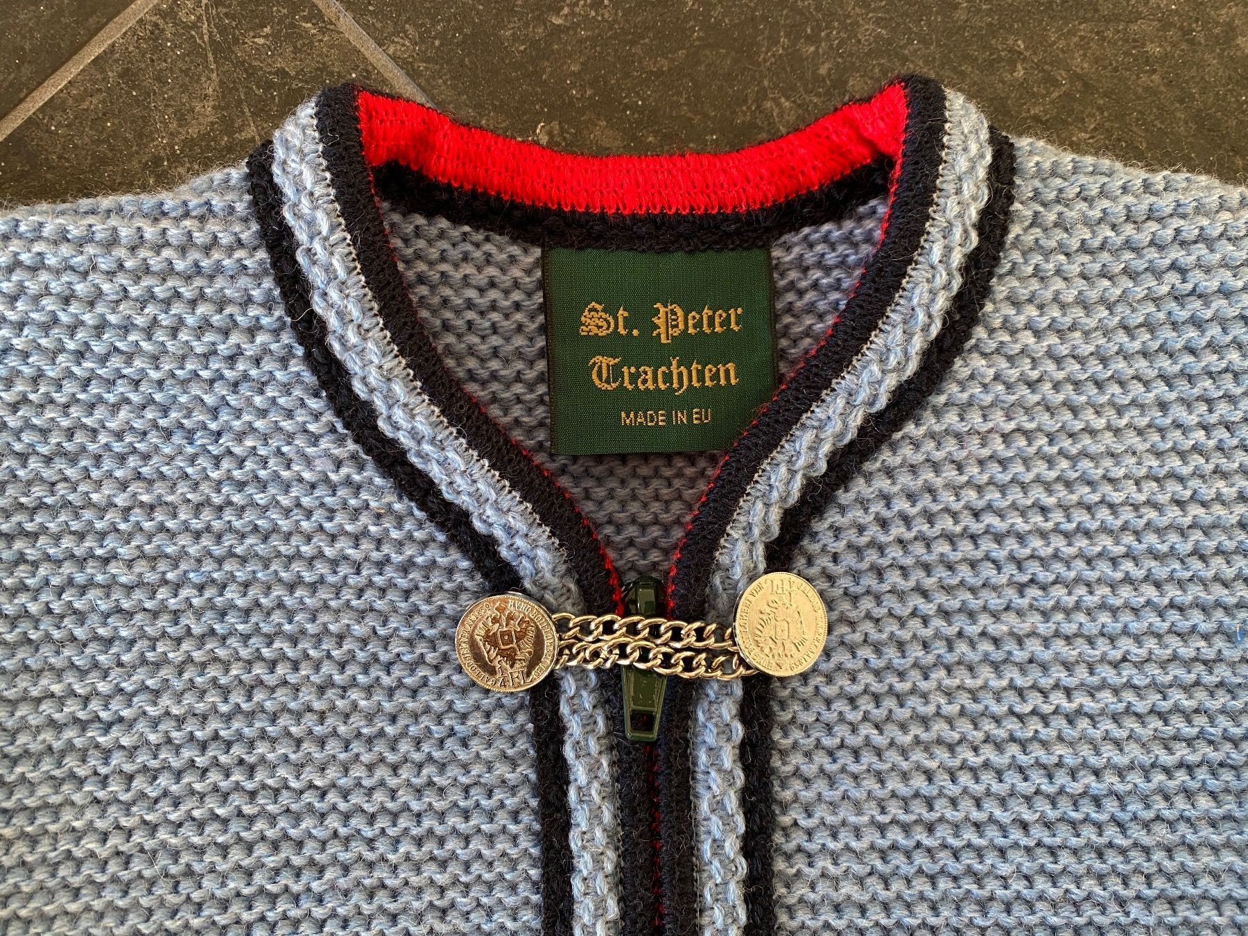 Giacche & Cappotti: Strickjacke hellblau, Grösse 128 – Nuovo e nell'imballaggio originale da Pontresina venduto da cumprerevender 2