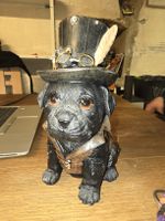 Steampunk Hunde Figur Alator Giftware, Top Zustand! (D)