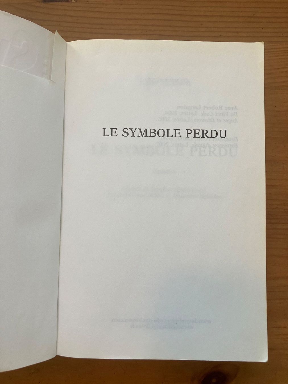 Livres: Le Symbole perdu (Dan Brown) – D'occasion à Meyrin par Julien333 1