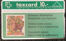 PTT Schweizer Briefmarken grün CHF 10.-