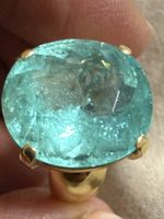 Goldring 18k mit Turmalin Paraíba