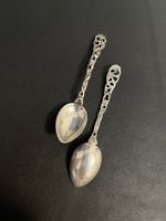 2 Silberloeffel 800er Silber filigran gearbeitet 13g