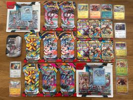 Grosse Pokemon Sammlung- einige Karten, viele sealed Booster