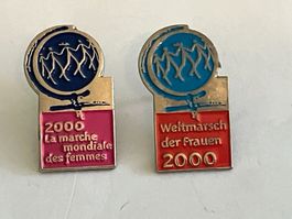 2 Pin Weltmarsch der Frauen 200 d/f