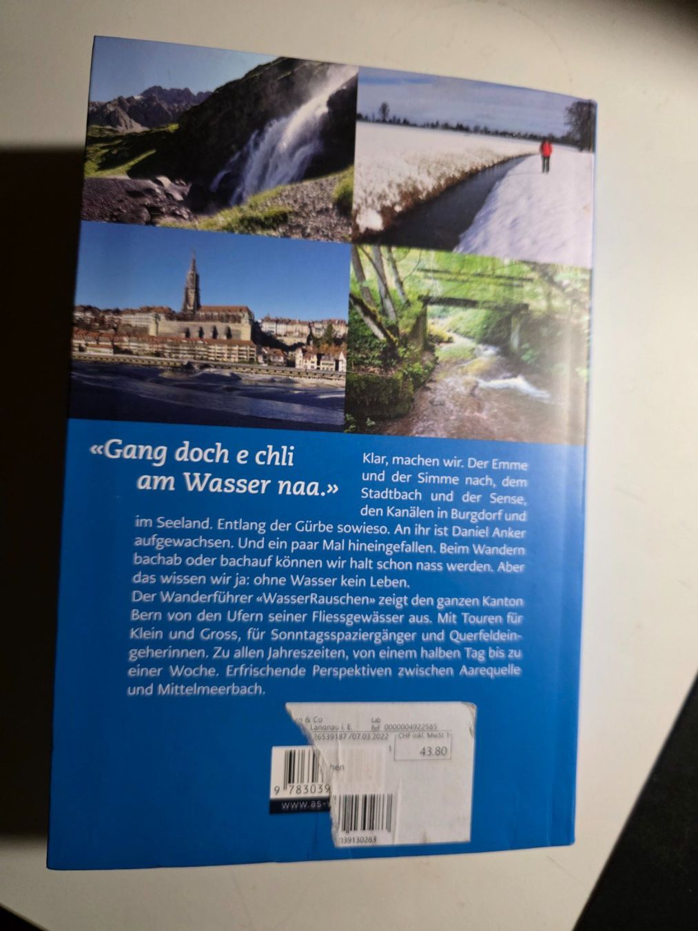 Bücher: Wasser rauschen - Wanderungen Aare bis Birs - Daniel Anker – Gebraucht aus Walterswil BE von Lonitti 8