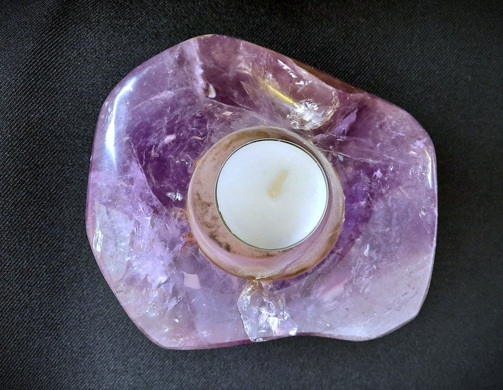 Pietre preziose: Amethyst, geschliffen Kerzenhalter – Usato da Beinwil am See venduto da Restwert_Beinwil 6