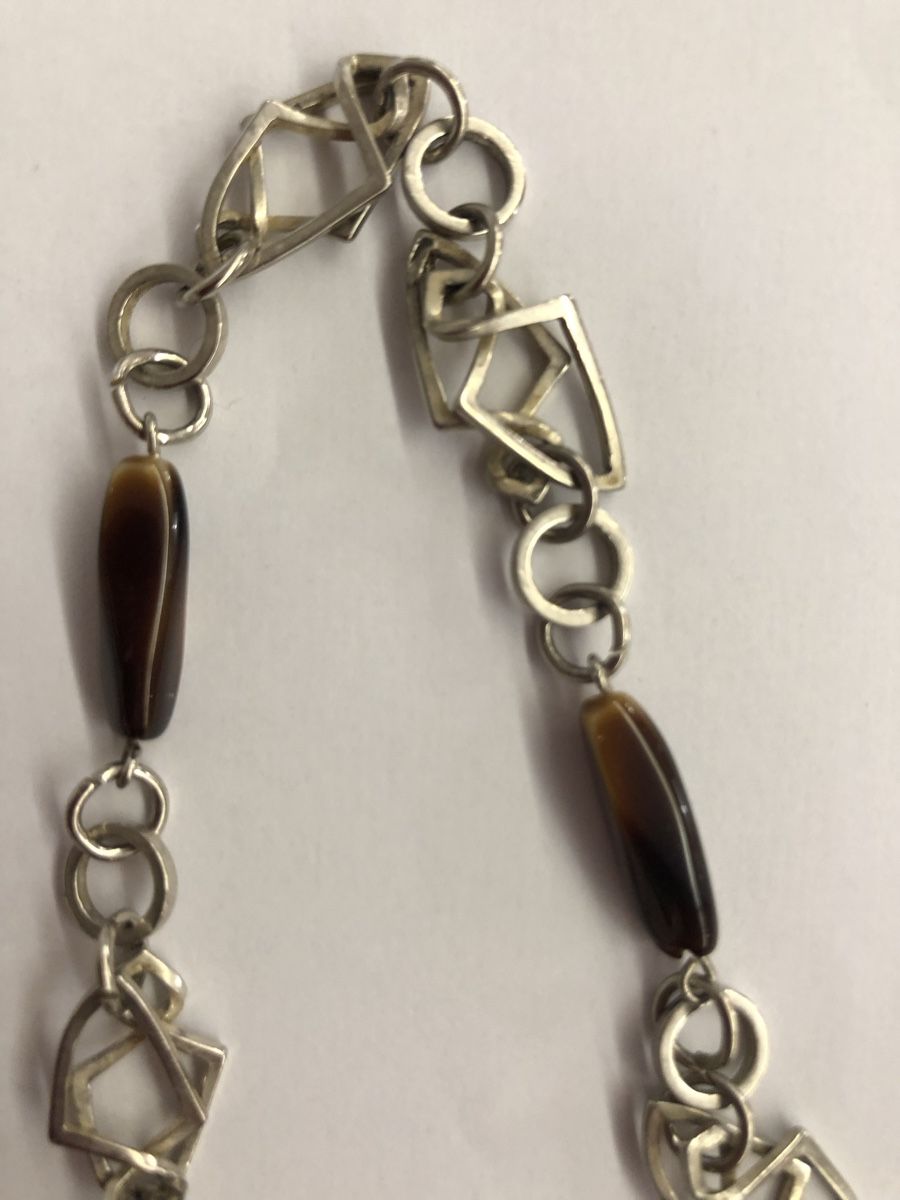 Catenine: Collana argento con pietre dure vintage – Usato da Riva San Vitale venduto da bau64 2