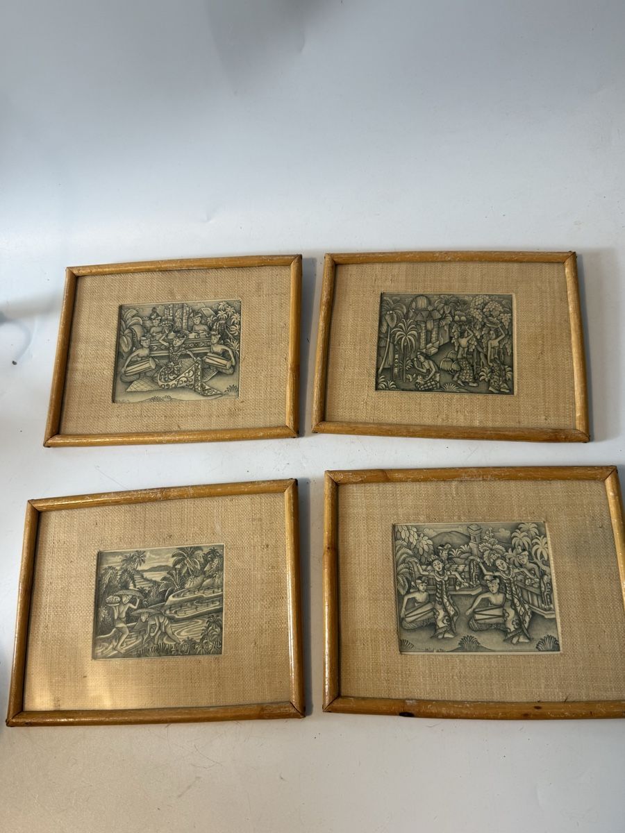 Foto & Immagini: Indonesien Bilder Set 4 Stk. Semarang Java Vintage – Usato da Grenchen venduto da swiss.antiques