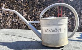 Gießkanne aus verzinktem Metall 4 Liter