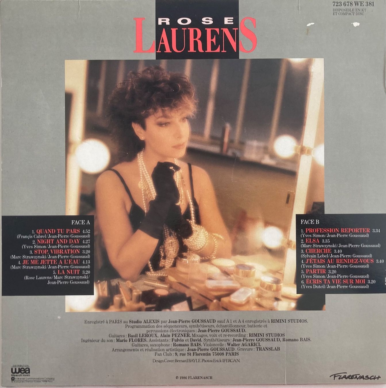 Dischi in vinile: ROSE LAURENS - .....ECRIS TA VIE SUR MOI..... – Usato da Poliez-Pittet venduto da Newtown-Records 1
