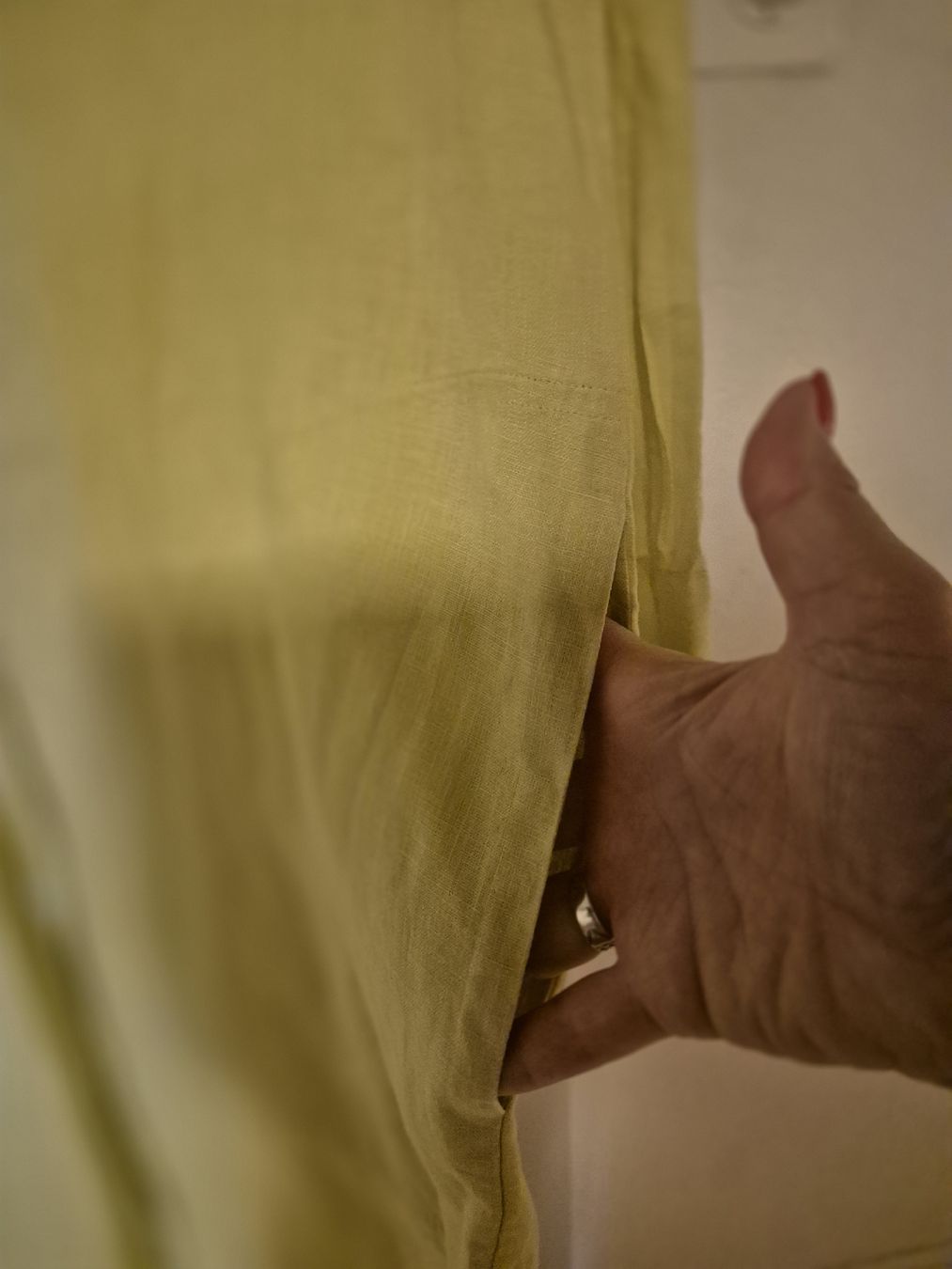 Robert Friedman Vestiti: Robert Friedman Hemdblusekleid Gelb/Limette Leinen Grösse L, – Nuovo (secondo la descrizione) da Herrliberg venduto da SELENONAUTKA 4