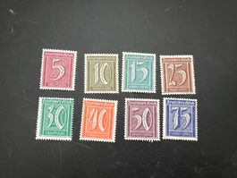 Deutsches Reich 1921  MiNr. 158-164  + 185 **  (5147)