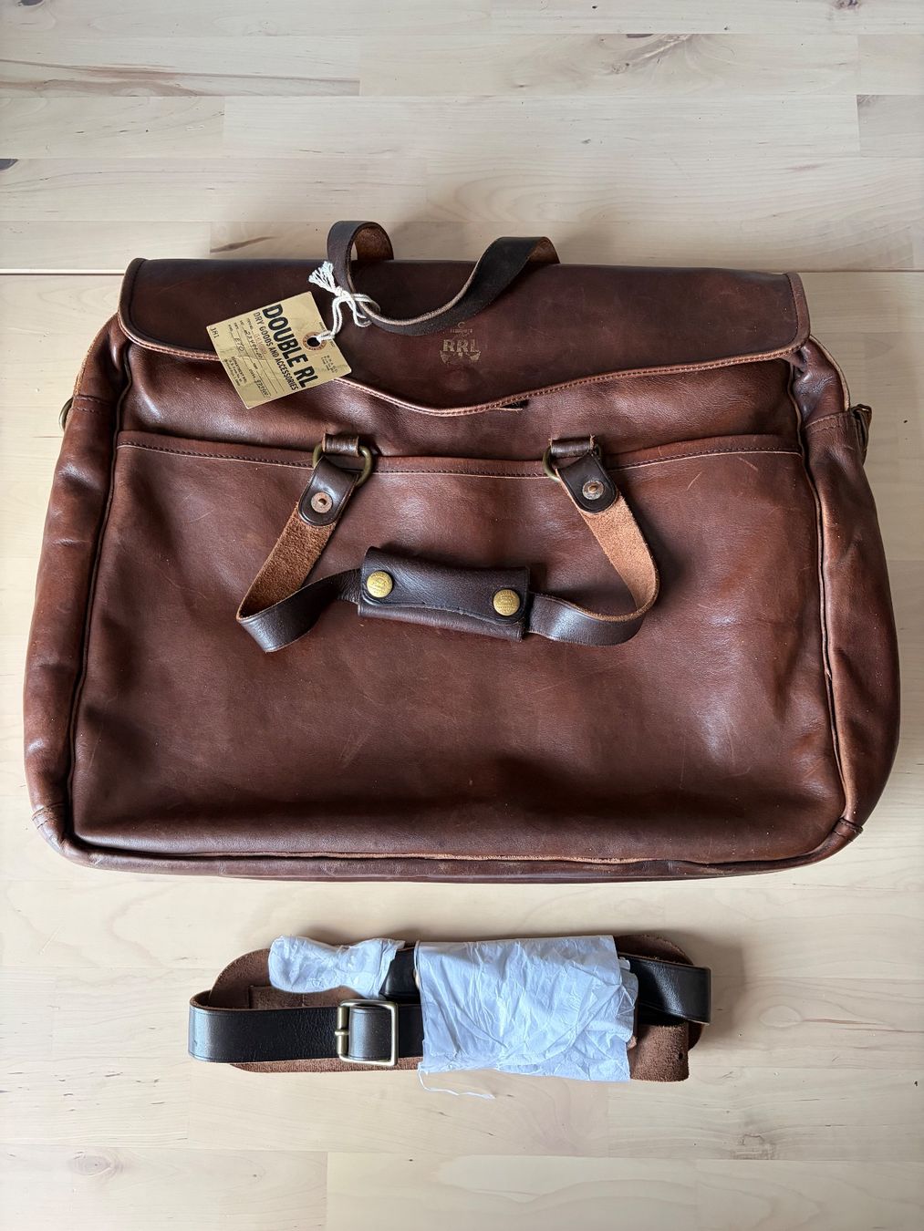 Valigie & Borse: porte-documents RRL - Ralph Lauren - cuir vachette – Usato da Givrins venduto da Nicolux01