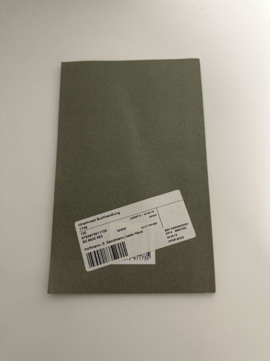 Libri: E.T.A. Hoffmann - Der Sandmann/Das öde Haus – Usato da Udligenswil venduto da ste_2ftf 1