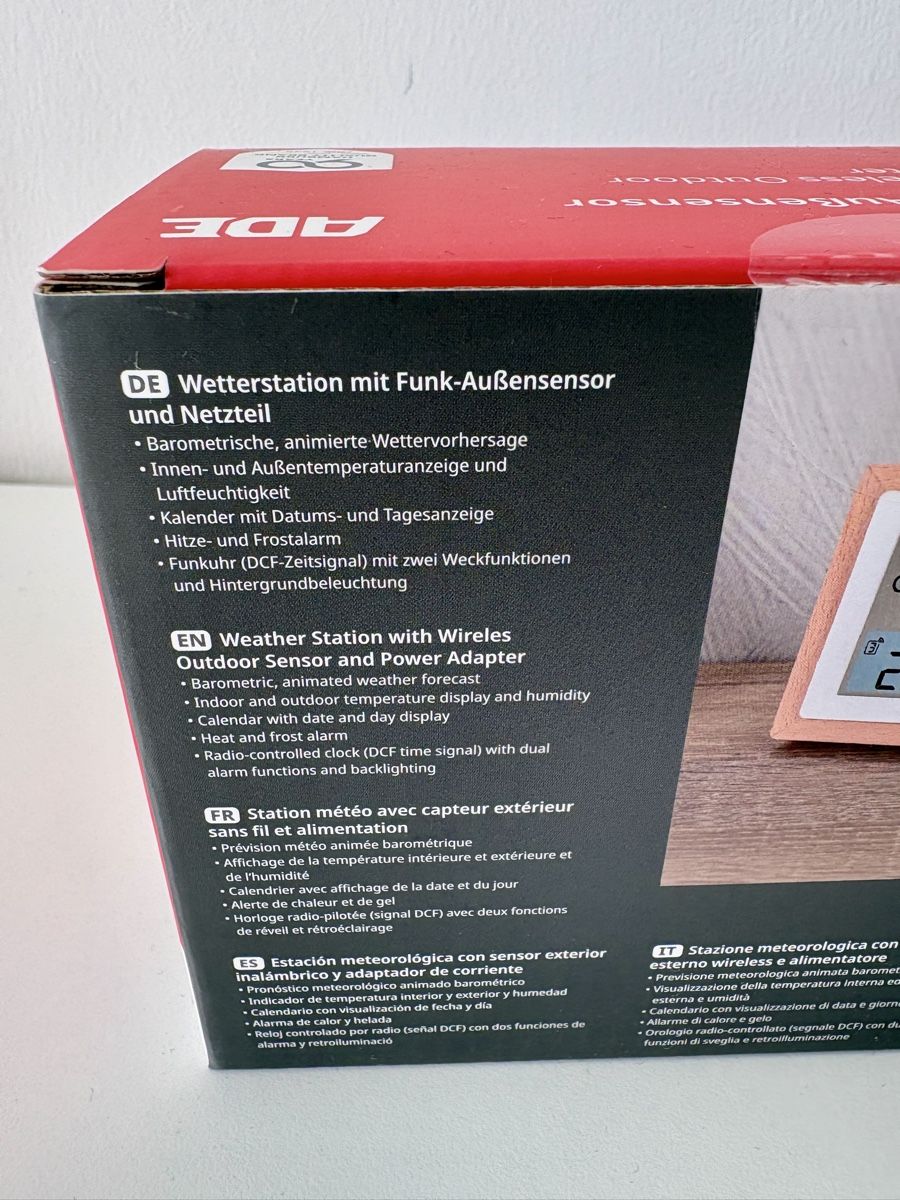 Altro per la casa: ADE Wetterstation WS2402-1 – Nuovo e nell'imballaggio originale da Witterswil venduto da Flying84 2