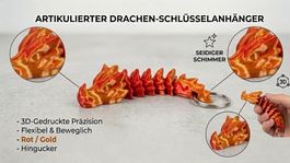 Drachen-Schlüsselanhänger – Artikulierter Mini-Drache