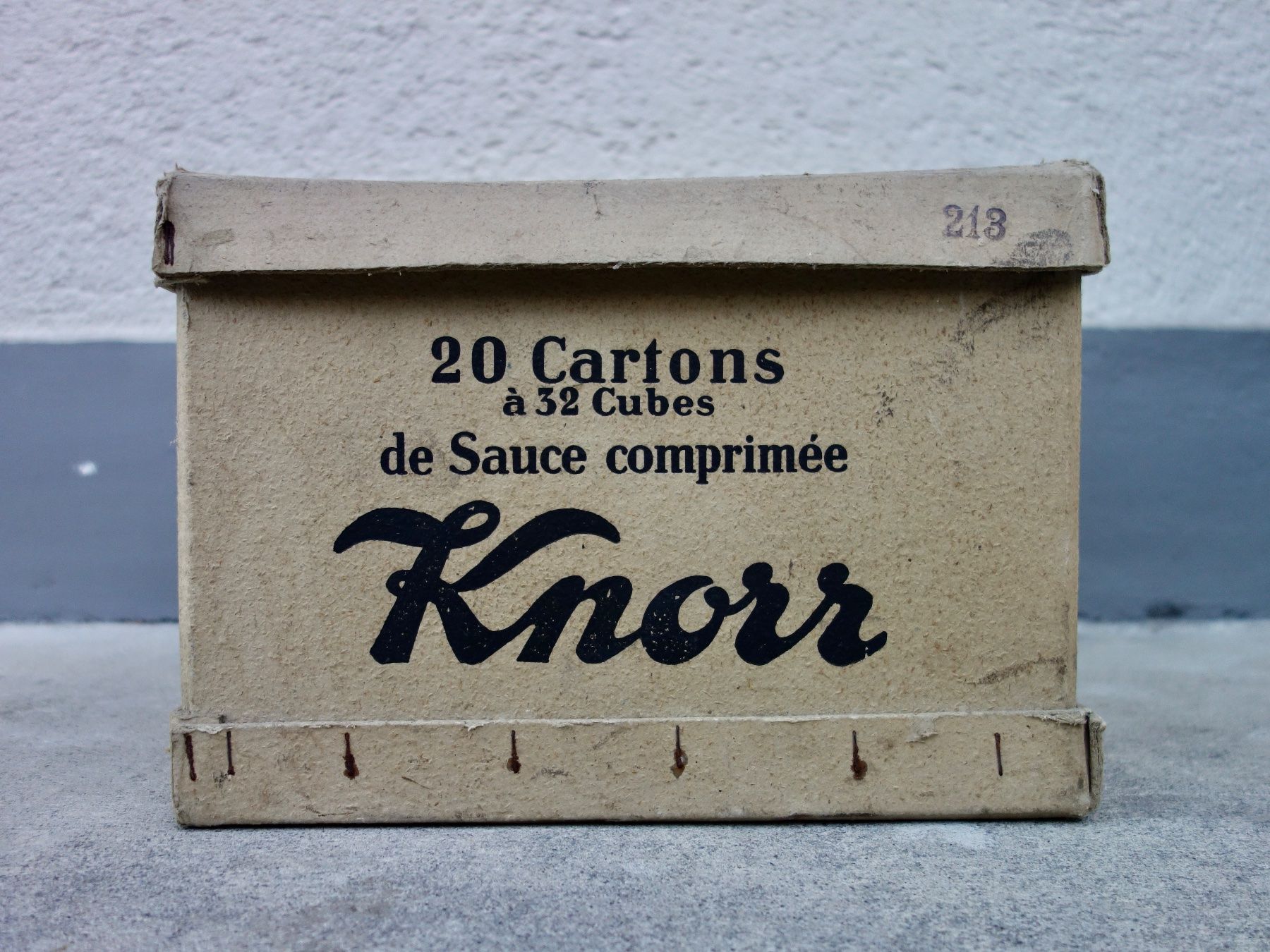 Transportkisten: Vintage Verpackung KNORR Schachtel Karton – Gebraucht aus Kerzers von bottlesandboxes 2