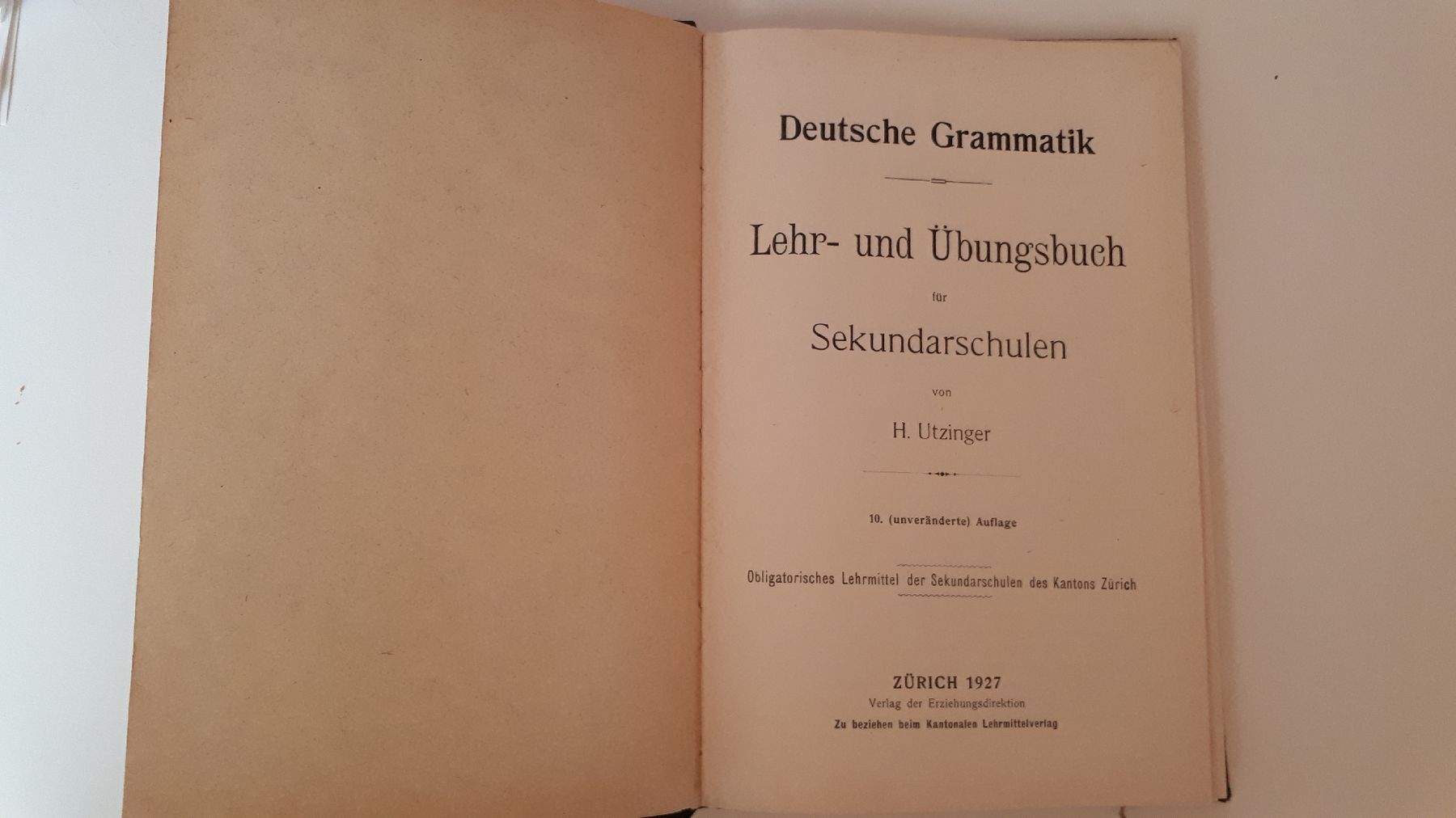 Libri: Deutsche Grammatik 1927 – Usato da Dietikon venduto da Buchantiqdietikon