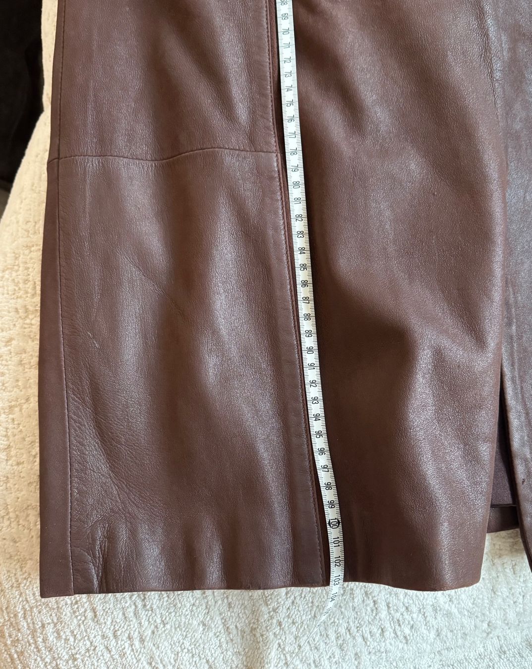 Cappotti: Vintage Over-sized brown leather trench coat LIGHT – Usato da Zürich venduto da di_archive 7
