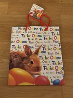 Geschenktasche Ostern mit Hasenmotiv, Oster Körbli