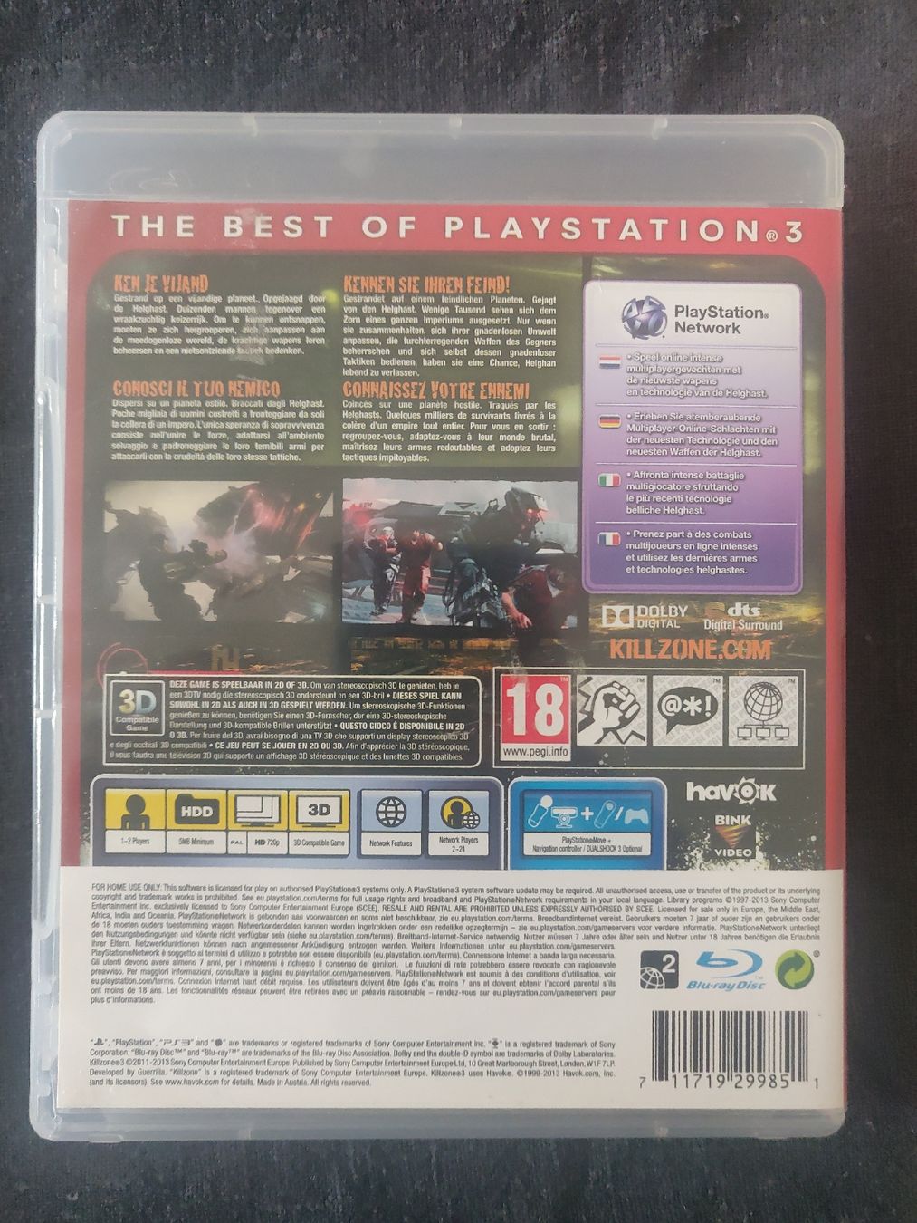 Sony Console: Killzone 3 playstation 3 – Usato da Bellinzona venduto da SuisseElectronics 1