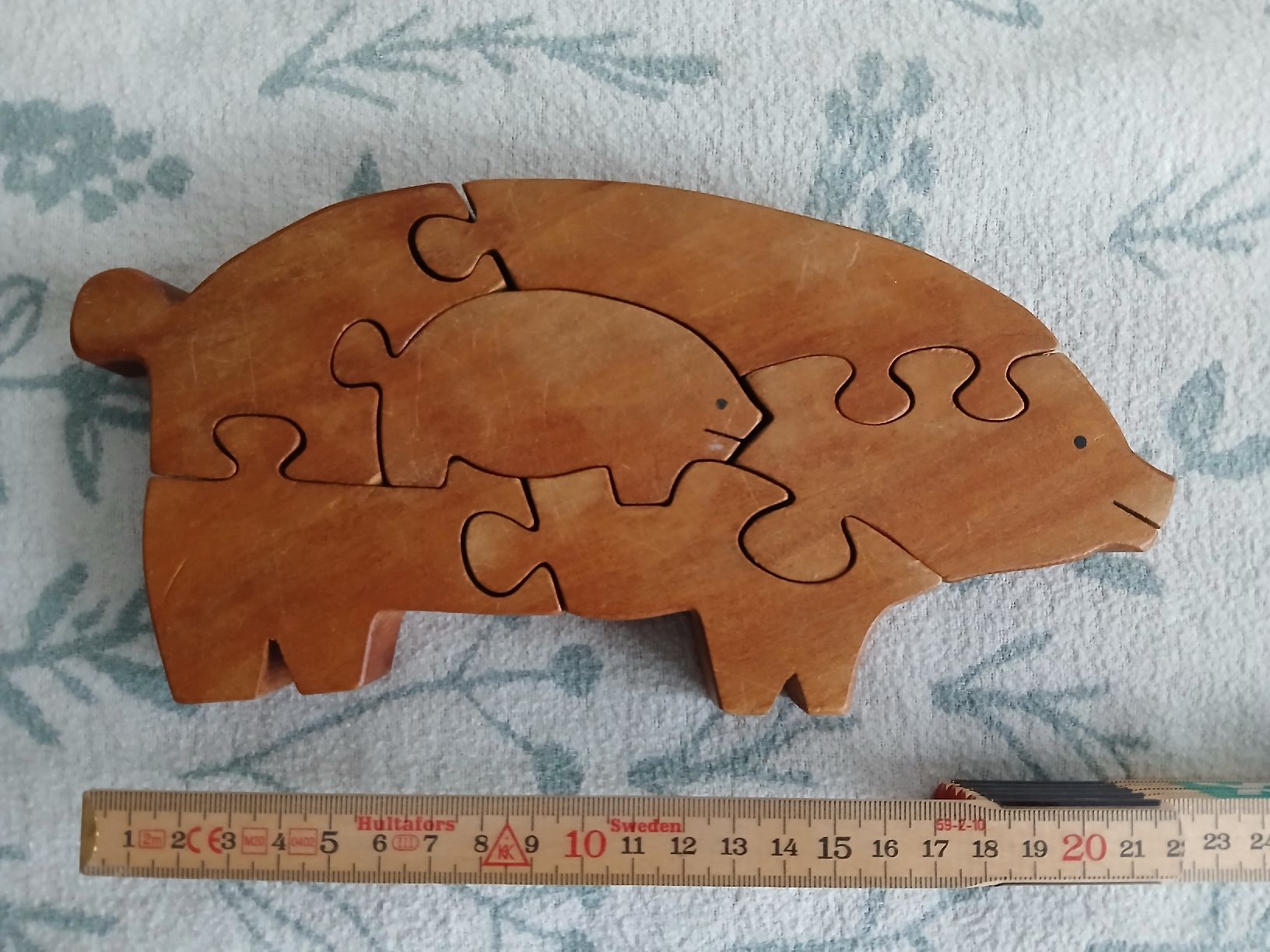 Puzzle: Holzpuzzle Schwein 6tlg – Usato da Langendorf venduto da bine9