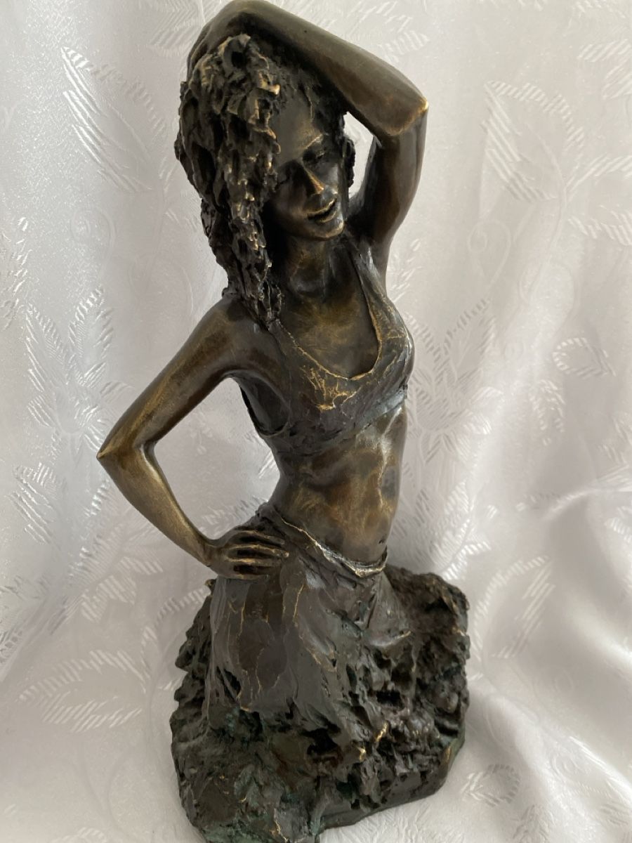 Statuette: Bronze Figur - Elegante Dame, Kunstobjekt, Deko, Top! – Usato da Dübendorf venduto da cchiarello 2