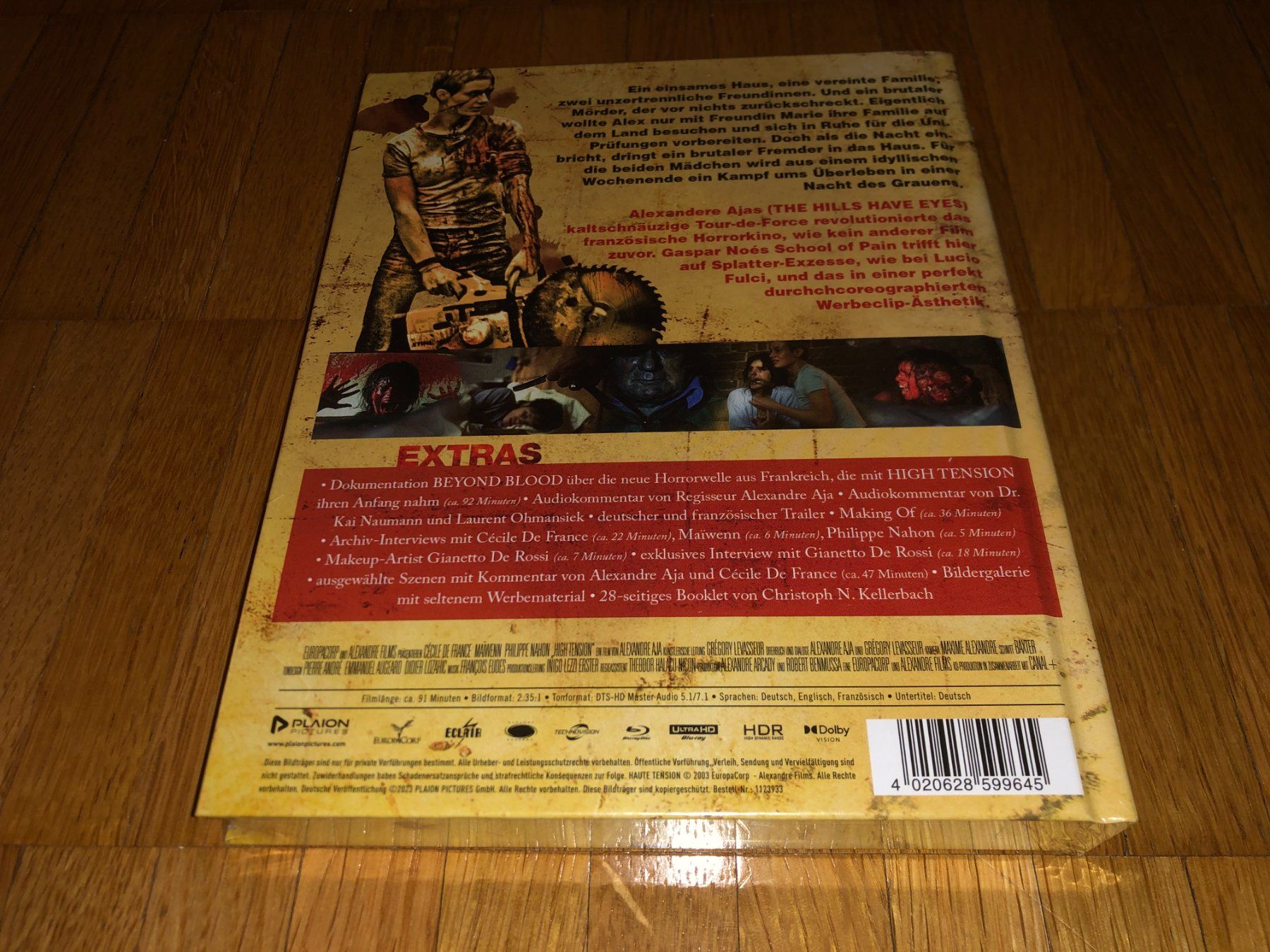 Alle DVDs: High Tension - MEDIABOOK - 4K UHD - C - UNCUT – Neu und originalverpackt aus Basel von havsok 1