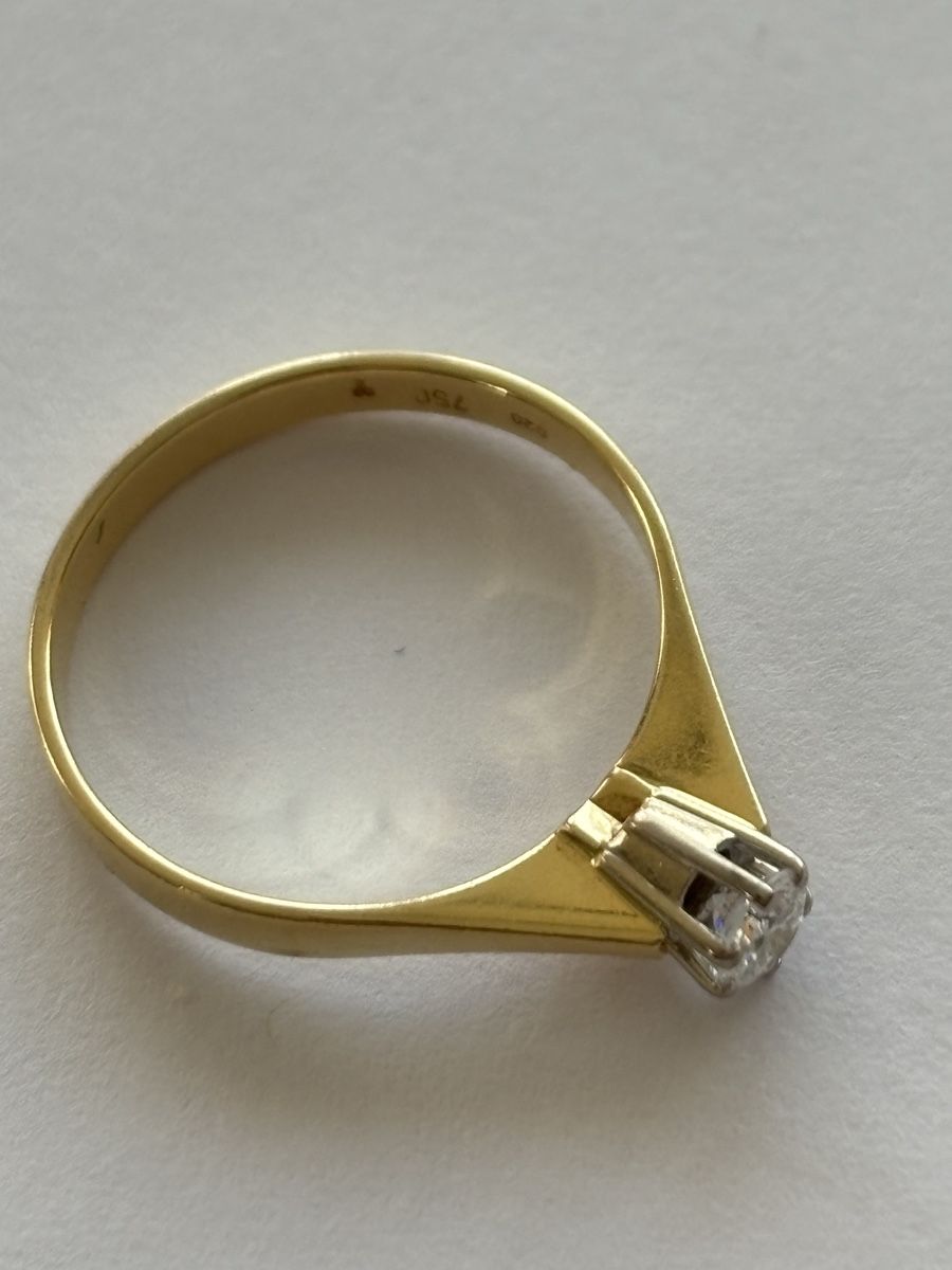 Ringe: Ring Gelbgold/Diamant 18 Karat – Gebraucht aus Langnau am Albis von flusspflege 4