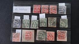 Lot Wertziffer mit kleinen Fehlern 15 Wert  1