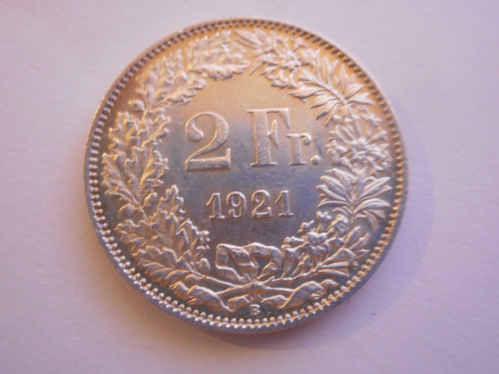 Tutti le monete: 2 Fr. 1921 silber  unz/stgl – Nuovo (secondo la descrizione) da Kriegstetten venduto da pizlad2010