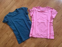 2 Sport-T-Shirts Grösse 128