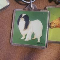 Porte-clés vintage chien 4x4 cm