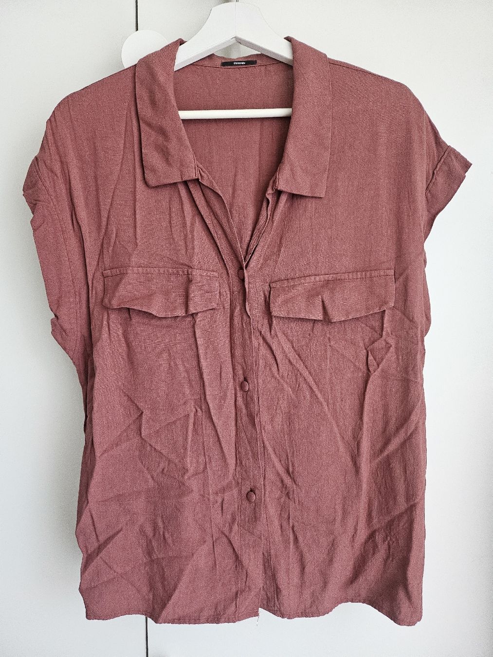 Tezenis Blusen: Bluse Tezenis dunkles mauve – Gebraucht aus Allschwil von na.wi.90