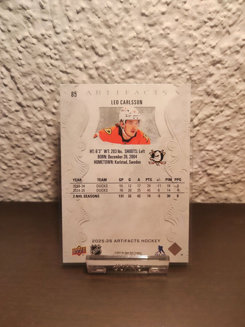 NHL Carte collezionabili: #85 Leo Carlsson Upper Deck Artifacts 25-26 – Nuovo (secondo la descrizione) da Fully venduto da Foot_F1_TradingCards 1
